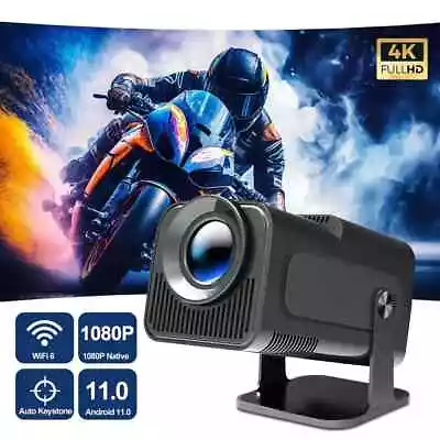 Mini Portable Projector 4K 1080P UHD Home Theater 10000 Lumen LED WiFi Bluetooth • $119.99