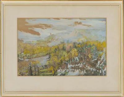 Att. Harold Wyllie (1880-1973) - Framed Overpainted Etching Dunkeld Perthshire • £114