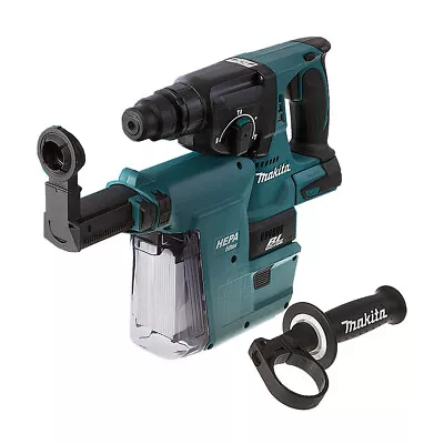 Makita DHR242ZV 18v SDS+ Brushless Hammer Drill With Extractor (Body Only) • £301