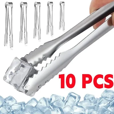 10x Wedding Bar Sweet Candy Buffet Party Kitchen Scoop Ice Cube Tongs Tool • £3.49