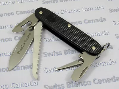 Swiss Bianco Excusive Victorinox Farmer All-Black Alox Swiss Army Knife • $277.11