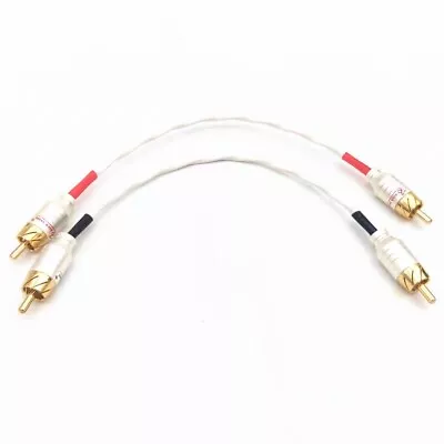 Hi-Fi 2 RCA To 2 RCA Jumper Audio Cable 20cm Free Postage  • $34.95