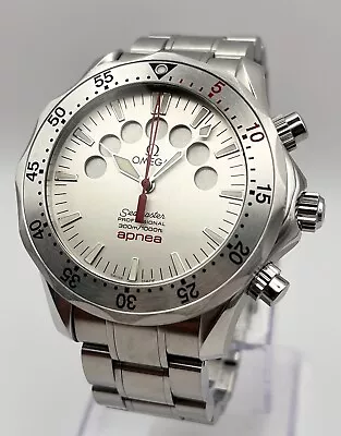 Omega Seamaster 41.5mm Apnea 2595.30 Jacques Mayol Steel Watch 2595.30.00 B+P • $2700