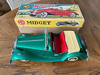 VINTAGE MG MIDGET BANDAI FRICTION TOY CAR In BOX • $125