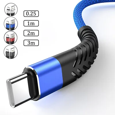 Type C USB C Cord For Samsung Galaxy S21 S20 S10 S9 S8 Ultra Fast Charger Cable • £2.11