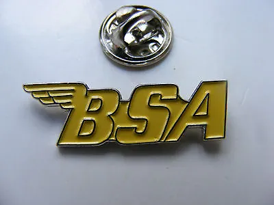 £2.25 • Buy Bsa Bike Yellow Pin Badge New 