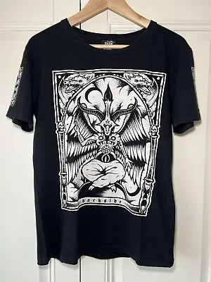 Baphomet - T-Shirt Gothic Satanic Witchcraft Supernatural Unholy Darkside UK S • £12.01