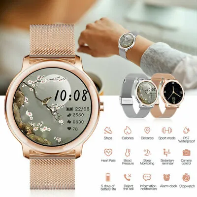 $49.99 • Buy Fashion Women Smart Watch Heart Rate Blood Pressure Tracker Fitness Bracelet AU
