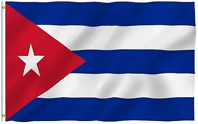 Large Cuba National Flag 5X3FT Banner Sports Football World Cup Fan Supporter • £4.19