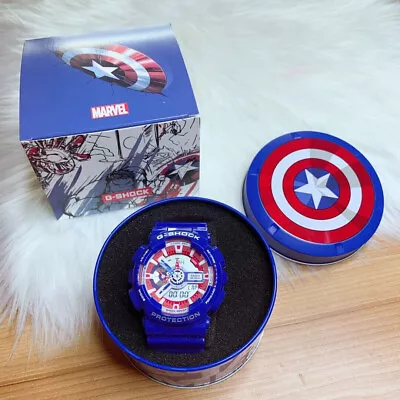 Hot Selling Casio G*A-110 G*-Shock Captain America Marvel Limited Edition Series • $19.99