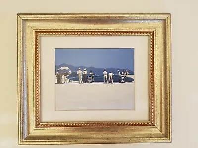 Jack Vettriano SILVER Chunky Framed Bluebird At Bonneville Picture  • £17.99