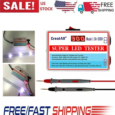 LED Backlight Tester TV Meter Repair Tool Lamp Beads Light Bar CA-300V US T1F1 • $15.99