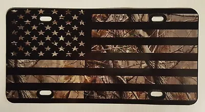 Camouflage Plastic License Plate Truck Realtree Black Flag Hunt Off Road Country • $14.99