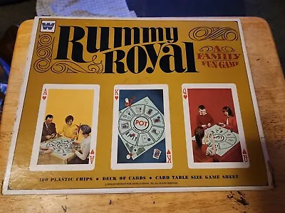 Vintage 1965 Rummy Royal Card Board Game Chips Set Whitman #4804 Michigan • $9.99