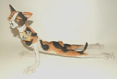 A Breed Apart - Large Stretching Calico Cat  Pickles  Figurine W/ Tag • £81.95