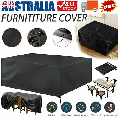 $32.99 • Buy Waterproof Furniture Cover Outdoor Patio Garden Rain Snow UV Table Chair Sofa AU
