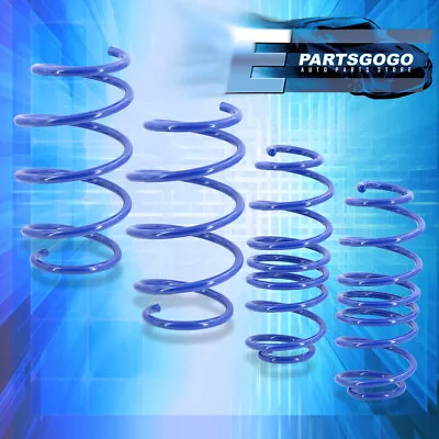 For 79-04 Ford Mustang GT Blue Suspension Handling Coil Lowering Springs Kit F+R • $103.99