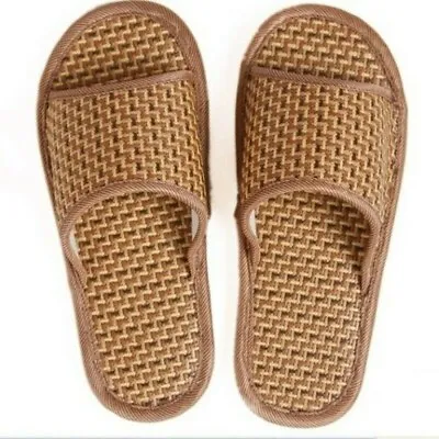 Men Women Summer Slipper Shoes Sandal Bamboo Weed Grass Non-slip Cool Couple New • $16.04