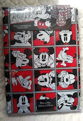 Disney Tablecloth Mickey Minnie Mouse Rectangler 52 X70  Red NEW NIP • $19.99