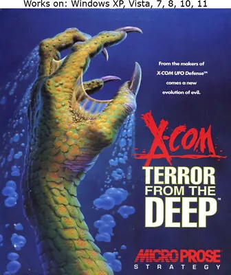 X-COM: Terror From The Deep PC Game 1995 Windows 7 8 10 11 Xcom • $19
