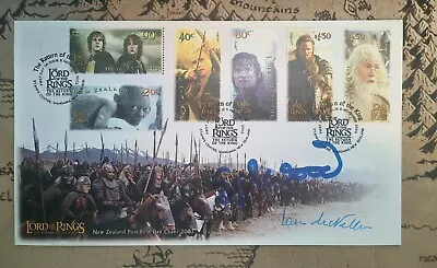 Lord Of The Rings Return Of The King - Ian McKellen & Elijah Wood Signed Auto • £199.99