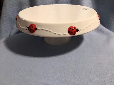 Ladybug Themed Ceramic Cake Stand By Lang New • $23.80