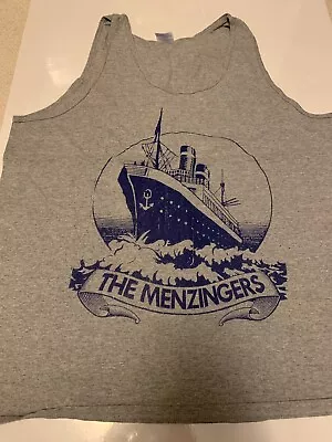 Menzingers Ship Logo Gray Tank Top Large • $22