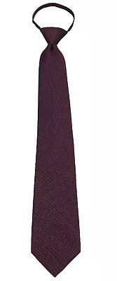 Men's Burgundy Pretied Zipper Necktie Weddings Business Prom • $12.95