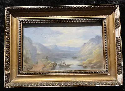 Antique 19th Century Oil On Card-Highland-Loch Goil-James Brash Miller-Scotland • £150