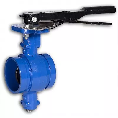 Grooved End Butterfly Valve 2-1/2  200 Cwp Ductile Iron Buna Disc Lever 073WH • $81.90