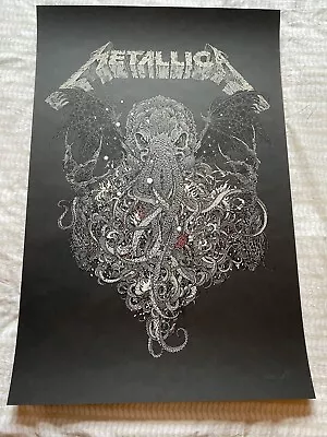 Metallica - Ktulu  Poster Print ORG 36 X 24 Richey Beckett Signed No.d • £499