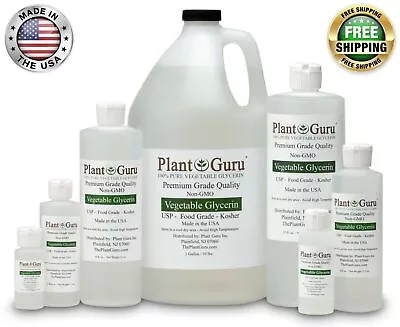 Vegetable Glycerin USP 99.9 % Pure Food Grade VG PG Liquid 1 Gallon/128 Fl. Oz. • $32.15