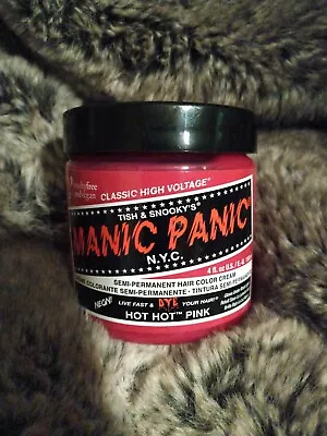 Manic Panic Hot Hot Pink Semi-Permanent Hair Color Cream 4 Fl Oz New & Sealed  • $12