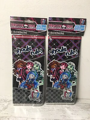 Two (2) Packs Monster High Ghouls Rule Treat Bag Snack Cookie Prize Bag NEW • $9.99