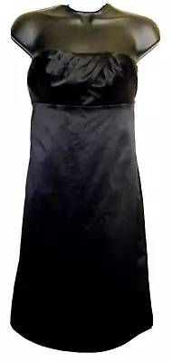 The Limited Little Black Dress Black Satin Size 4 Strapless Formal Cocktail Prom • $23.96