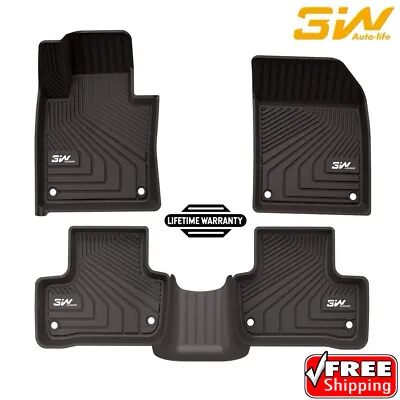 3W Floor Mats For Volvo XC60 (2018-2023) - Front&Rear 2 Rows TPE All Weather • $109.99