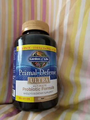 $53.99 • Buy Garden Of Life Primal Defense Ultra Probiotic Dietary  216 Caps Exp 10/2023