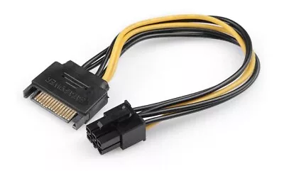 £3.05 • Buy 15 Pin SATA Power To 6-Pin PCI-E PCI Express Male VGA Video Card Adapter Cable