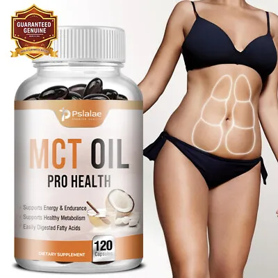 MCT Oil Capsules 5704mg - Weight Loss Immune Support Skin And Brain Health • £9.05