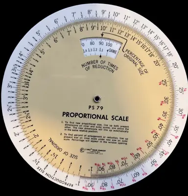 Vintage C-Thru Ruler Company Made In USA Proportional Scale PS 79 • $14.99