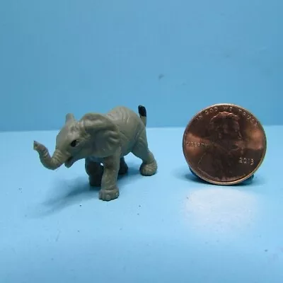 Dollhouse Miniature Plastic Rubber Toy Elephant MUL6007 • $1.79