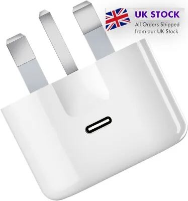 IPhone 20w Fast Pd Plug Charger Usb-C Adapter Charging Pro 13 12 15 14 Power Max • £2.59