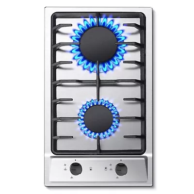 2 Burners Gas Cooktop Kitchen Built In Gas Hob Stainless Steel NG/LPG Dual Fuel • $79.99