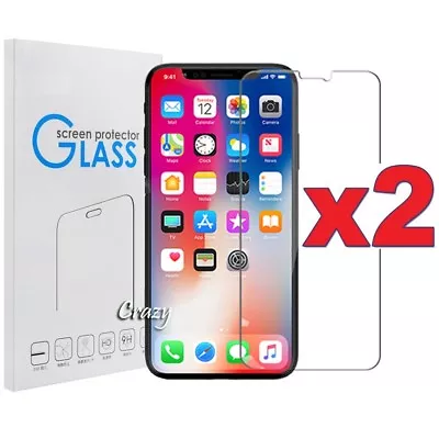 Tempered Glass Screen Protector For IPhone 13 12 11 X XS Max XR SE 6 6S 7 8 Plus • $4.90