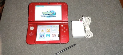 $250 • Buy New Nintendo 3ds Xl Metallic Red 4gb Console System With Oem Charger & Pokemon