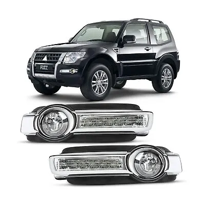 DLAA Fog Lights & Led Daytime Running Light DRL For Mitsubishi Pajero/Montero... • $141.30