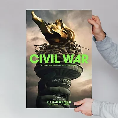 CIVIL WAR Movie Poster - 2024 A24 Film Poster Wall Art Decor Cinephile Gift • $10.99