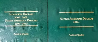 Sacagawea / Native American Dollars Complete Set Unc. 2000-2024 P & D  In Folder • $250