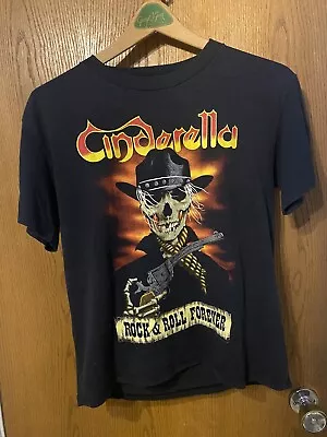 Cinderella Vintage Shirt 1989 Rock Concert Band Tour Promo Medium 90s Y2k 80s • $250