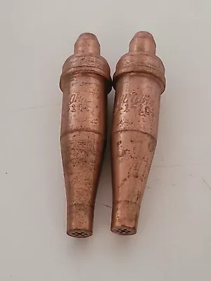 Lot Of 2 VICTOR TORCH TIP CUTTING  2-1-101 Acetylene Oxygen Used • $7.95